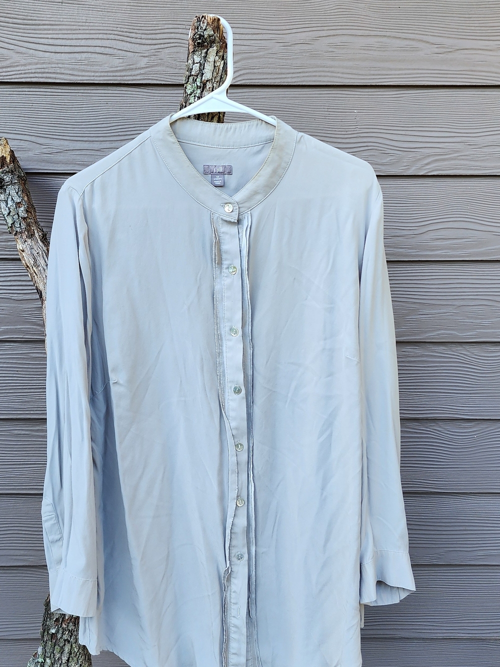 J. Jill 100% Silk Button-Front Women's Top